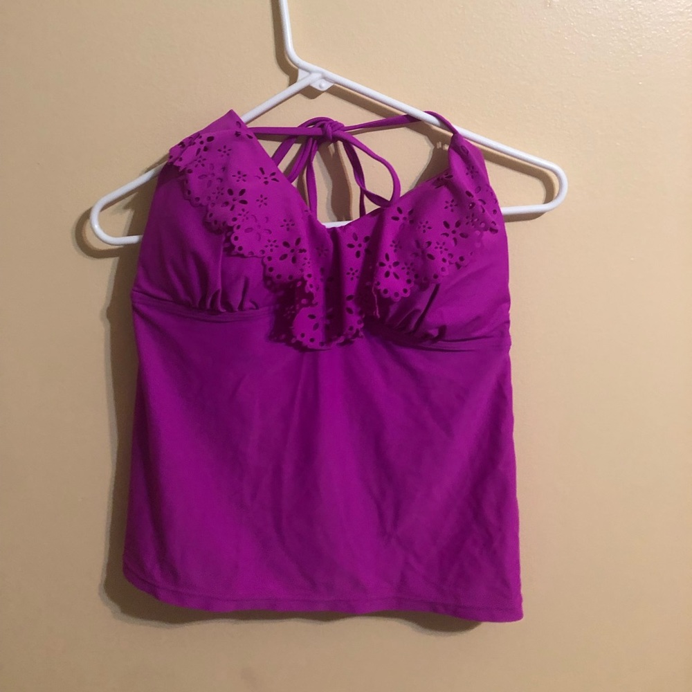 Purple swimsuit top